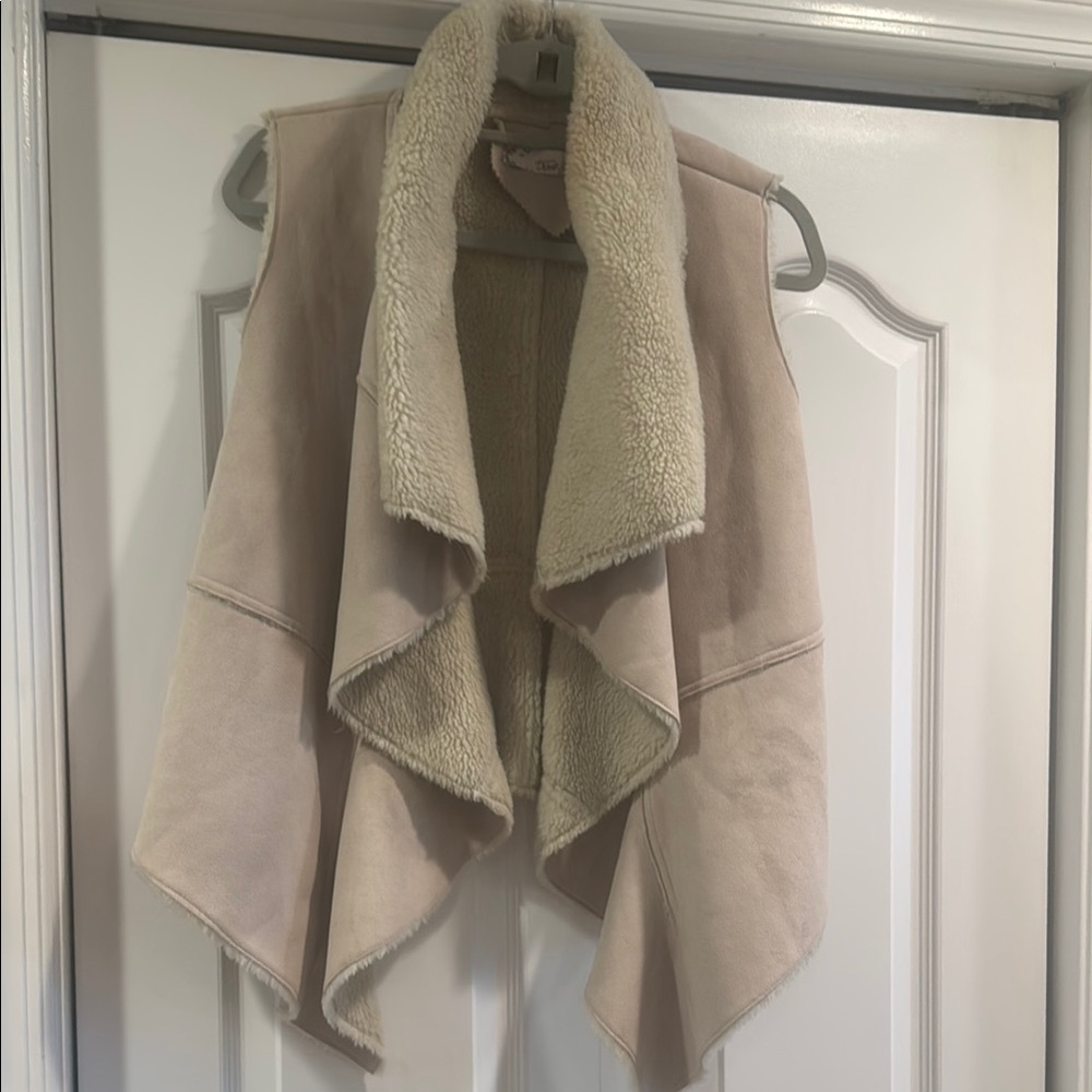 True Grit Cream Waterfall Vest